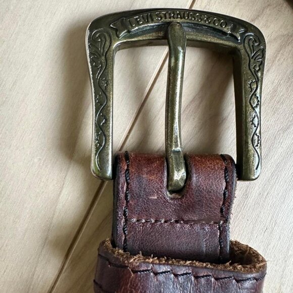 Artecbelts Solid Leather Western Belt – Tooled Brown Country Style - Picture 8 of 8